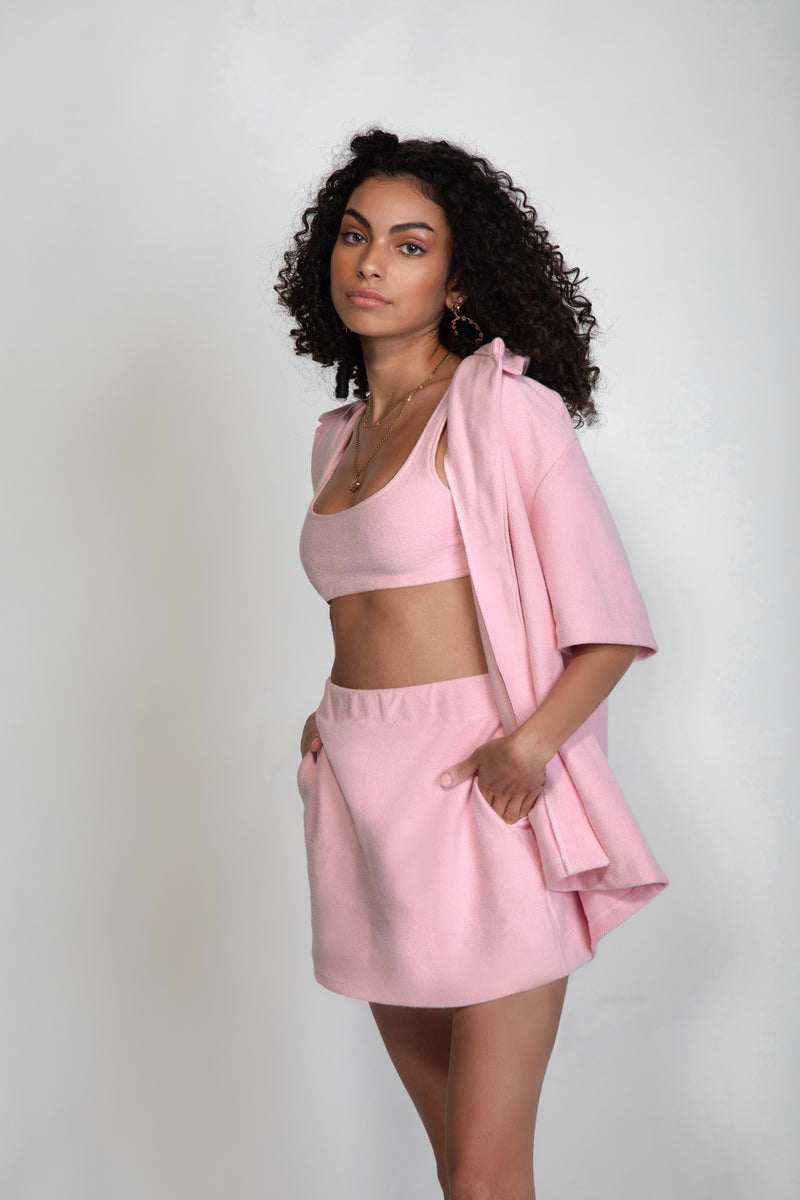 Terry Skirt Set / Rosé