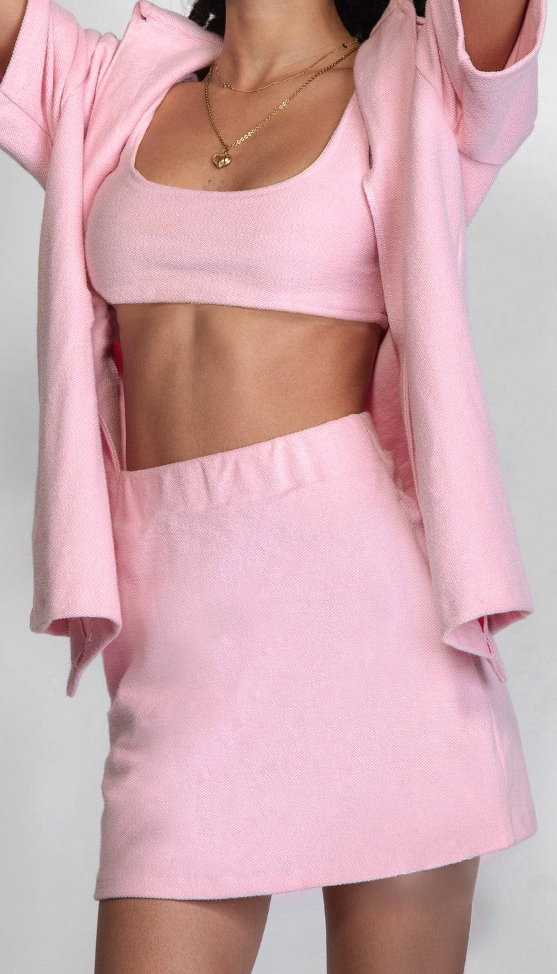 Terry Skirt Set / Rosé